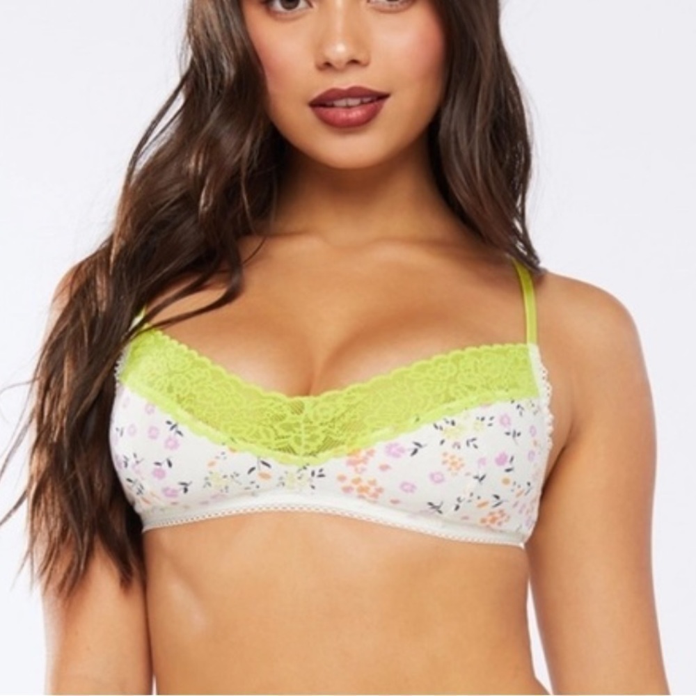 Savage X Fenty Floral Cotton No Underwire Bra